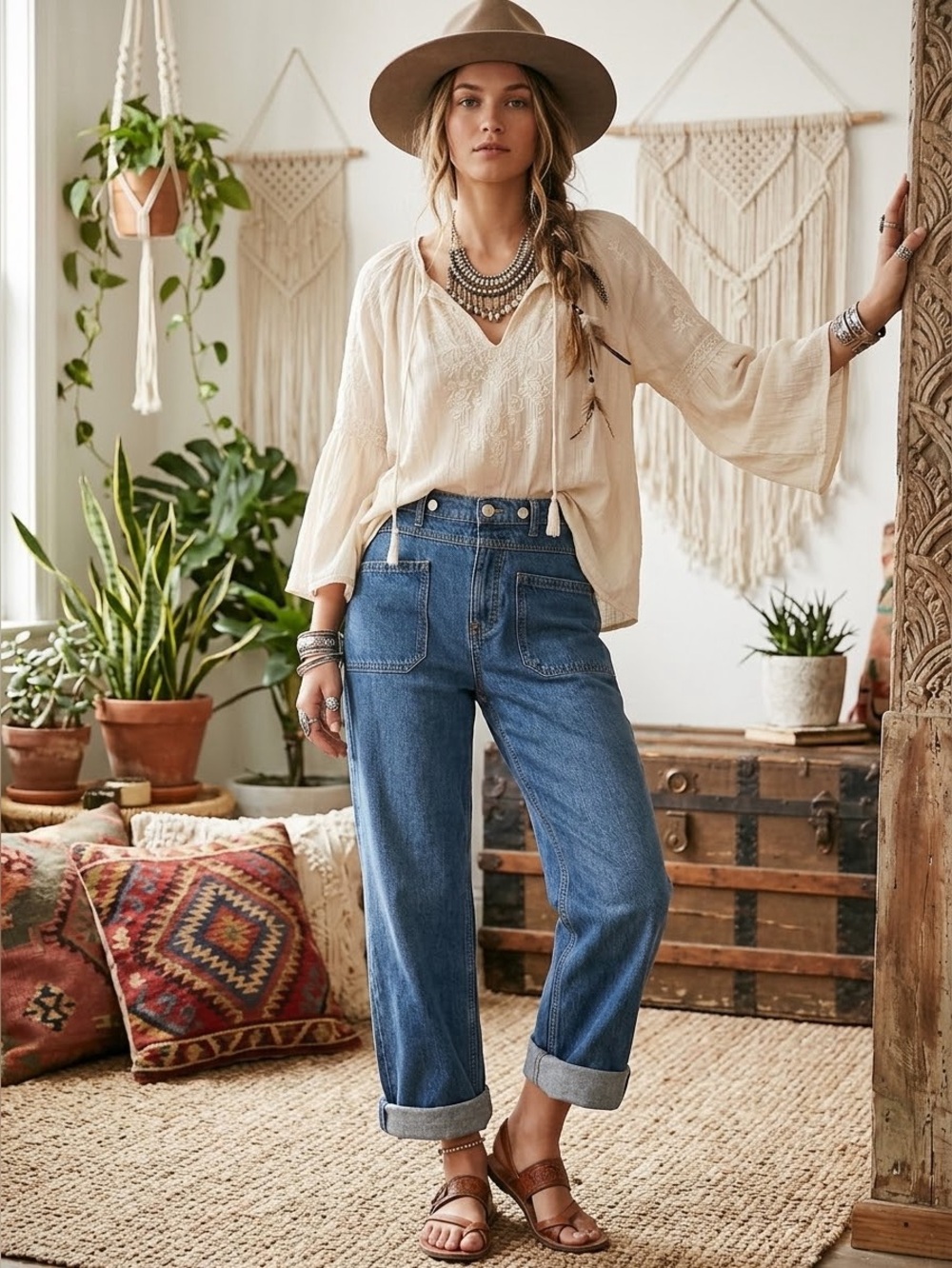 FREE PEOPLE/WE THE FREE Palmer Cuffed Jeans size 27